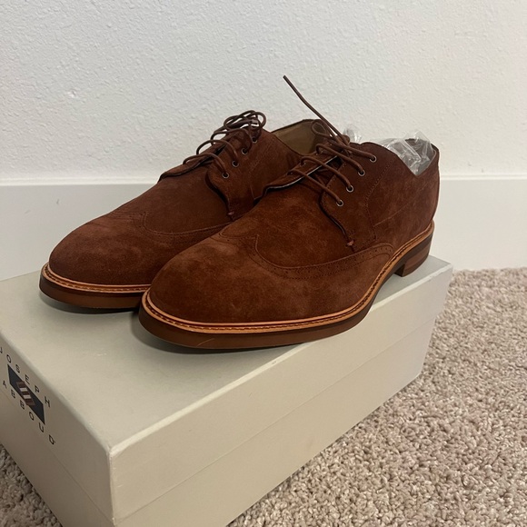 Brown Suede Wingtips - Picture 2 of 5